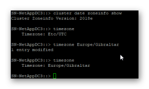 Cambiar Timezone en NetApp - Blog de Sistemas