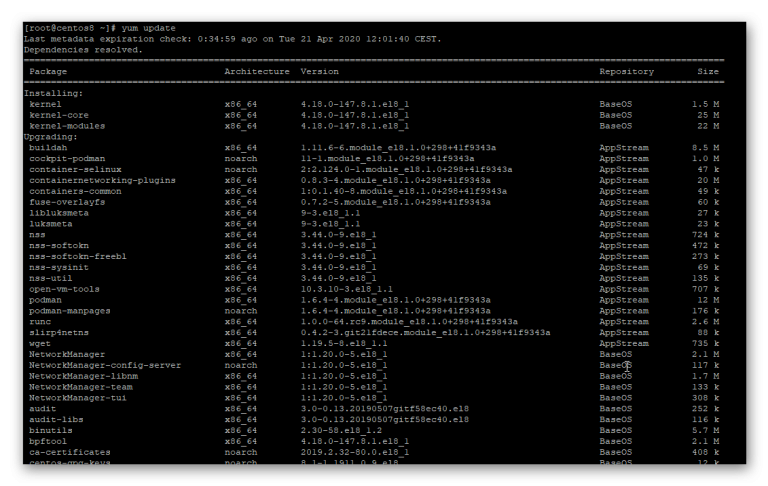 Centos 8 настройка firewall